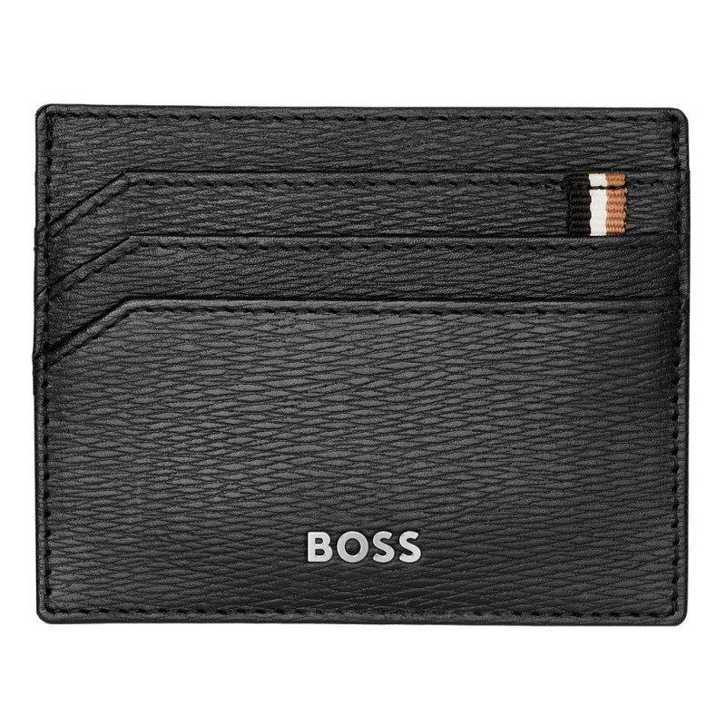 HUGO BOSS Kartenetui Iconic Schwarz
