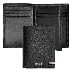 HUGO BOSS Geldbörse Dreifach Kartenetui Iconic Schwarz