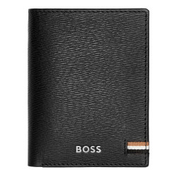 HUGO BOSS Geldbörse Dreifach Kartenetui Iconic Schwarz