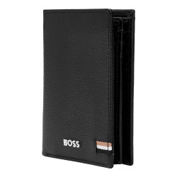 HUGO BOSS Geldbörse Dreifach Kartenetui Iconic Schwarz